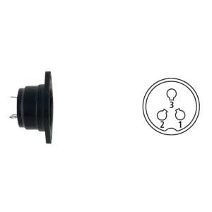 Conector panou (mamă) cu 3 pini (compatibil Closs, Merkle, Dalex)