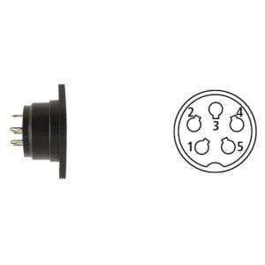 Conector panou (mamă) cu 5 pini (compatibil Closs, Merkle, Dalex)
