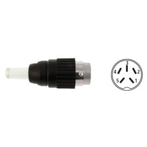 Conector cu 5 pini (WIG - compatibil ESS, MG, Dalex, EWM, Lorch)