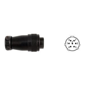 Conector cablu (tată) cu 7 pini, complet (compatibil Selco)