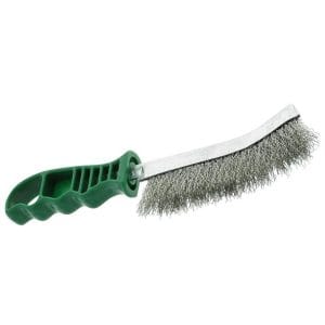 Perie sârmă inox 0,30 ( coadă verde de plastic )