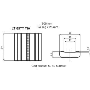Plăcuțe ceramice LT05 TT TIA (pachet cu 25 buc)